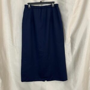 Pendleton Navy Midi Skirt